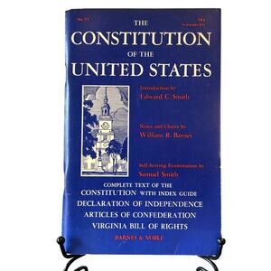 Vintage 1968 The Constitution of the United States, w/Exam, Barnes & Noble, PB